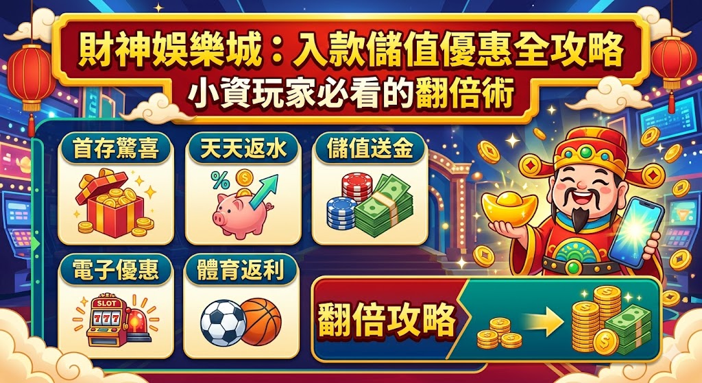 財神娛樂城：入款儲值優惠全攻略，小資玩家必看的翻倍術